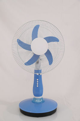 流行の太陽動力を与えられた屋外ファン、青いAC Dcの台ファン